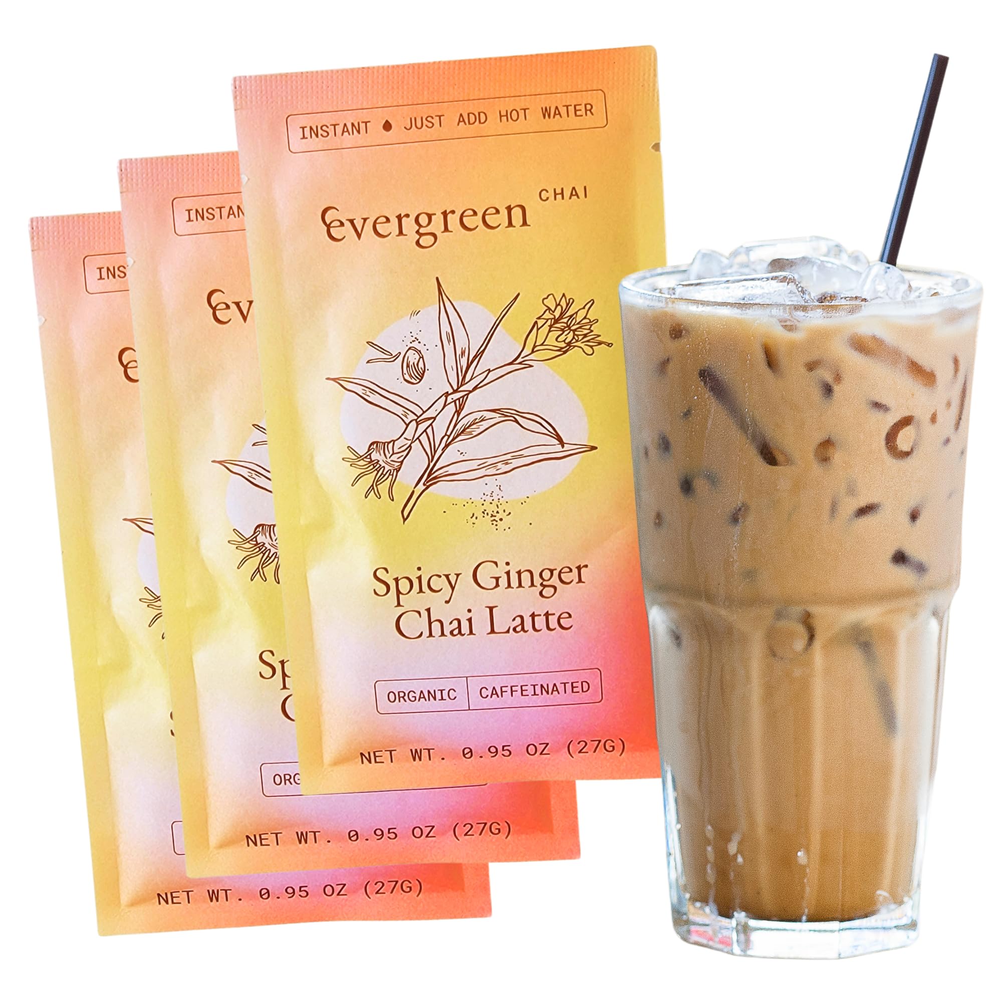 Amazon.com : Evergreen Chai | Spicy Ginger Chai Latte | No
